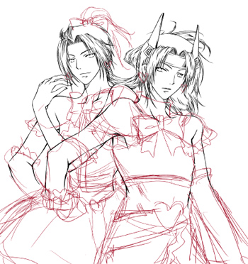 黒＝三、白＝丕でﾖﾛ