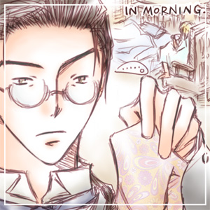 従僕は主人の靴下に不満（派手）